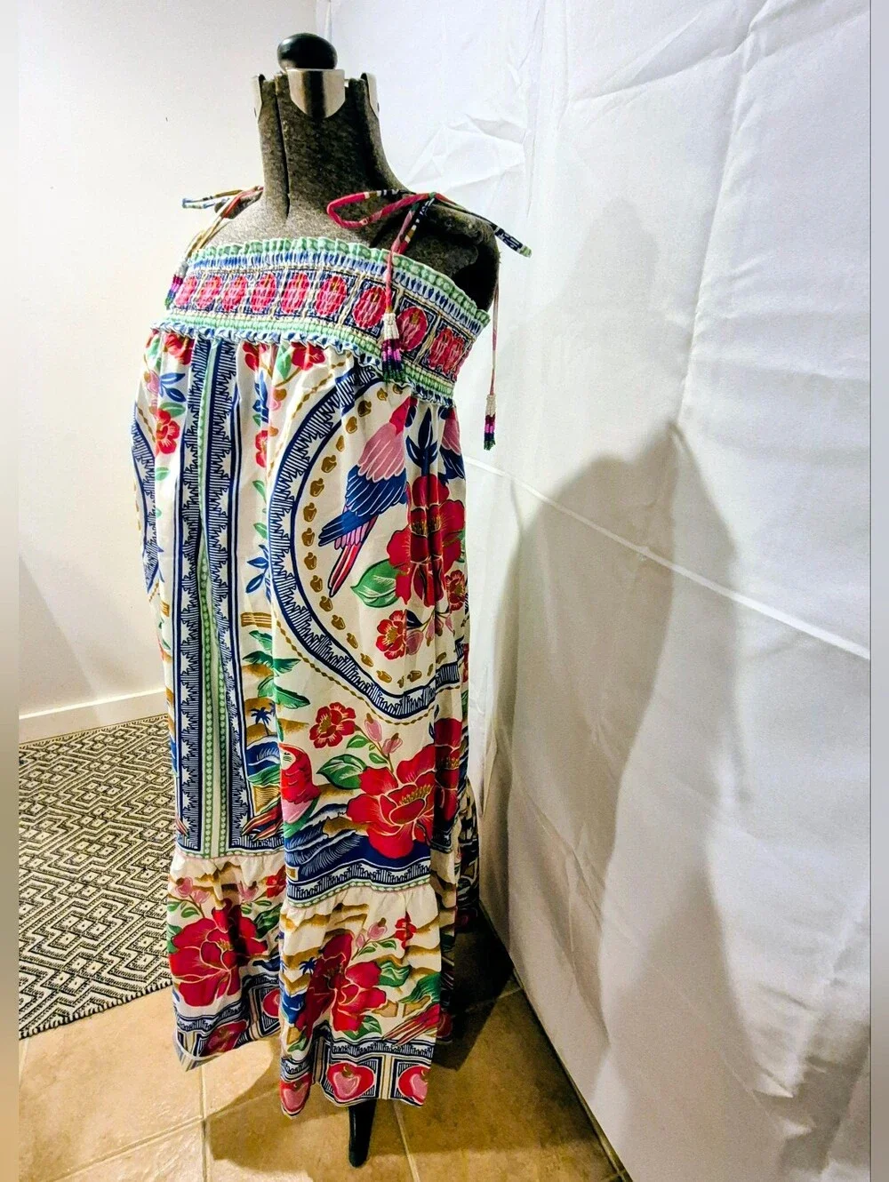 Farm Rio Flowers Beach Midi Dress - Picture 9 of 9